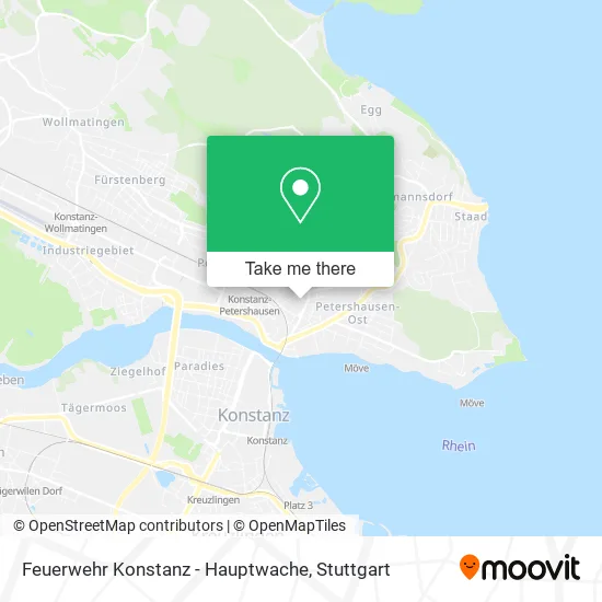 Карта Feuerwehr Konstanz - Hauptwache