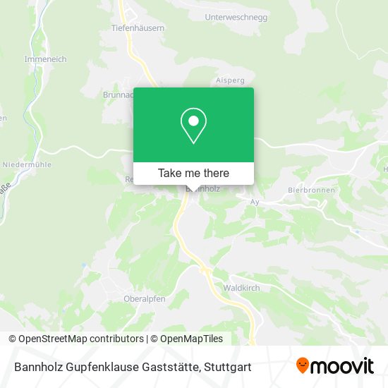 Карта Bannholz Gupfenklause Gaststätte