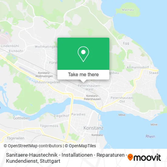 Карта Sanitaere-Haustechnik - Installationen - Reparaturen - Kundendienst