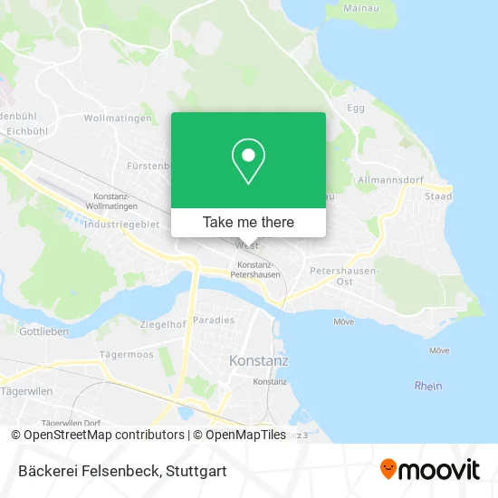 Карта Bäckerei Felsenbeck