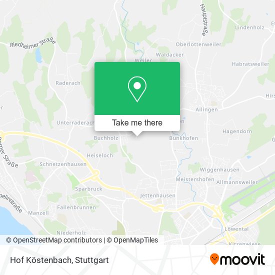 Hof Köstenbach map