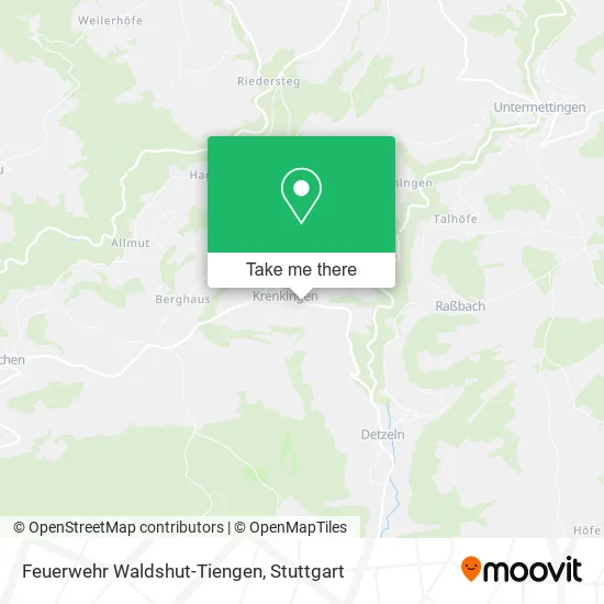 Карта Feuerwehr Waldshut-Tiengen