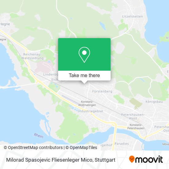 Milorad Spasojevic Fliesenleger Mico map