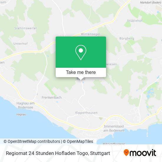 Regiomat 24 Stunden Hofladen Togo map