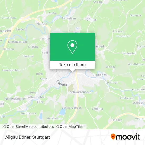 Карта Allgäu Döner