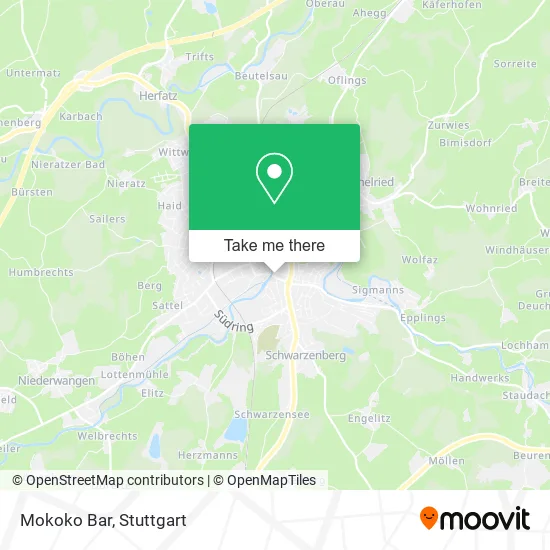 Карта Mokoko Bar