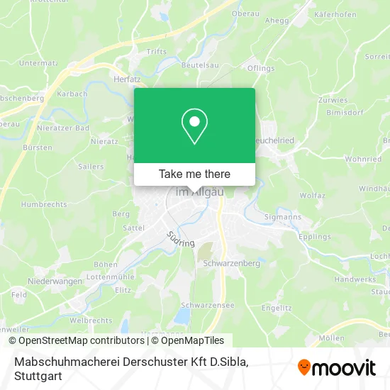 Карта Mabschuhmacherei Derschuster Kft D.Sibla