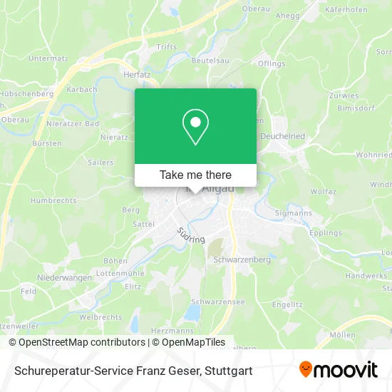 Карта Schureperatur-Service Franz Geser