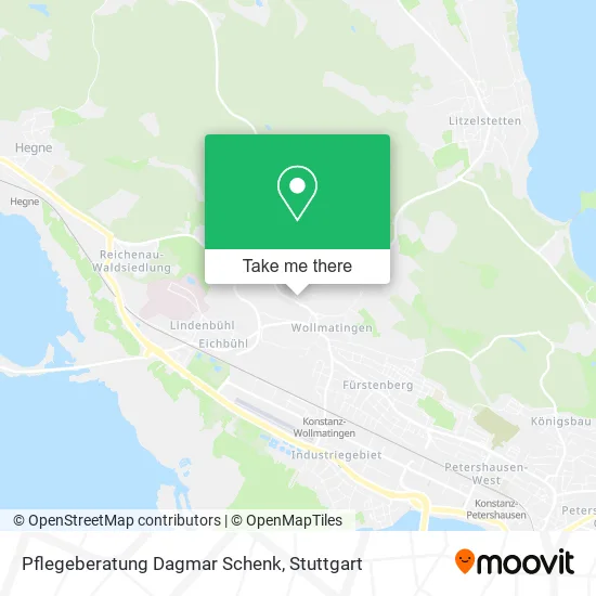 Карта Pflegeberatung Dagmar Schenk