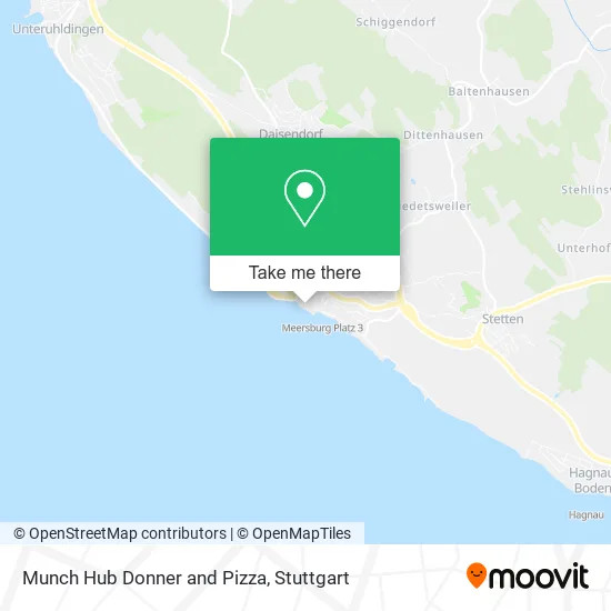Munch Hub Donner and Pizza map