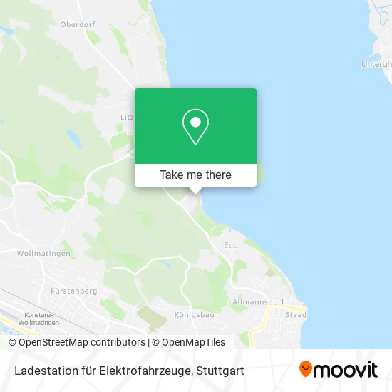 Карта Ladestation für Elektrofahrzeuge