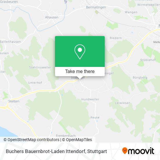 Buchers Bauernbrot-Laden Ittendorf map