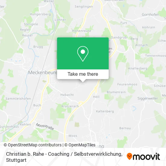 Карта Christian b. Rahe - Coaching / Selbstverwirklichung