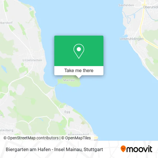 Карта Biergarten am Hafen - Insel Mainau