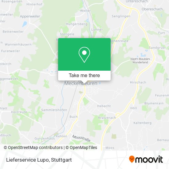 Lieferservice Lupo map