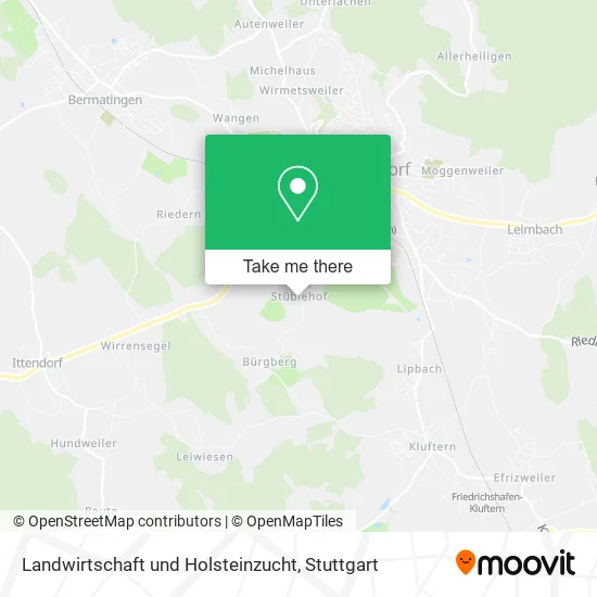 Карта Landwirtschaft und Holsteinzucht