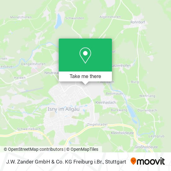 J.W. Zander GmbH & Co. KG Freiburg i.Br. map