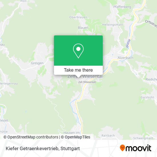 Карта Kiefer Getraenkevertrieb