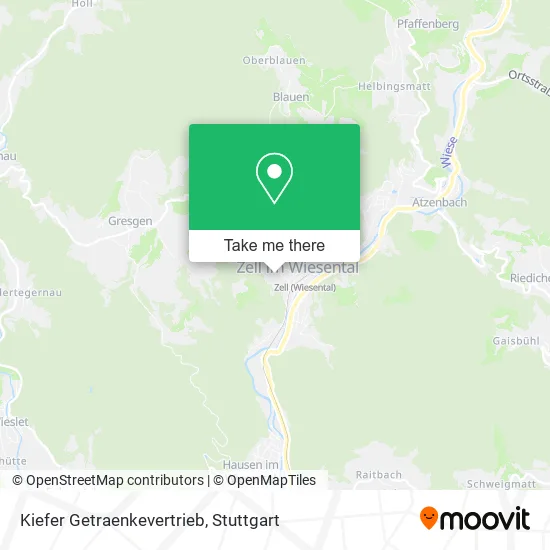Карта Kiefer Getraenkevertrieb