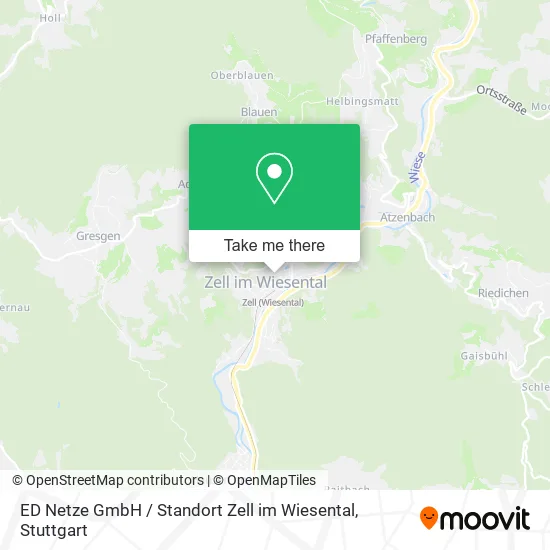 Карта ED Netze GmbH / Standort Zell im Wiesental