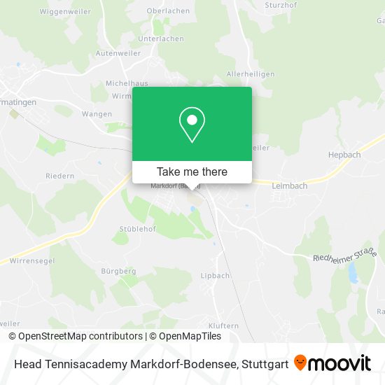 Head Tennisacademy Markdorf-Bodensee map