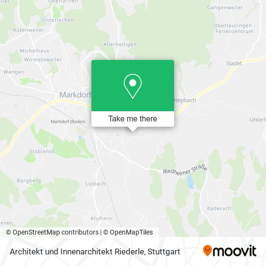 Architekt und Innenarchitekt Riederle map