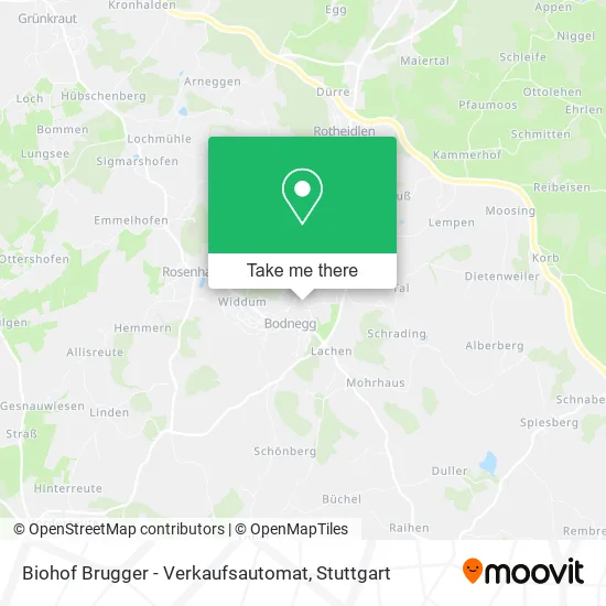 Карта Biohof Brugger - Verkaufsautomat