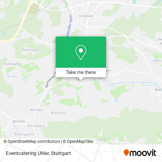 Eventcatering Uhler map