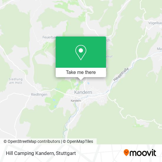 Hill Camping Kandern map