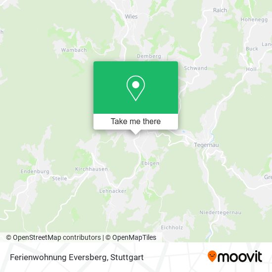 Ferienwohnung Eversberg map