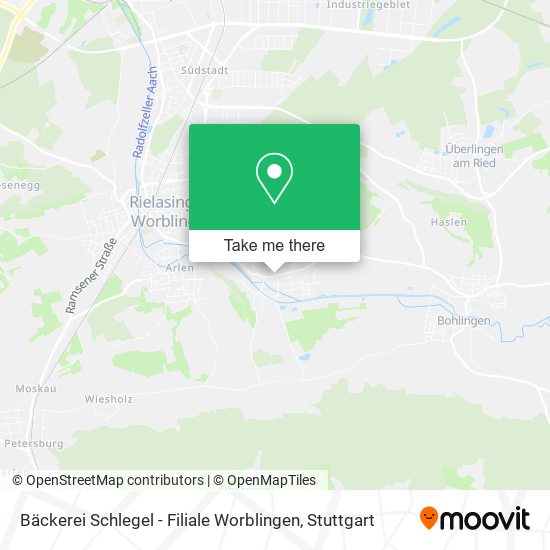 Bäckerei Schlegel - Filiale Worblingen map