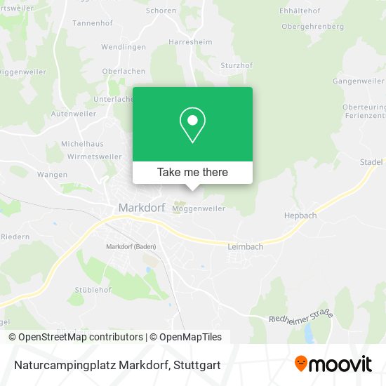 Naturcampingplatz Markdorf map