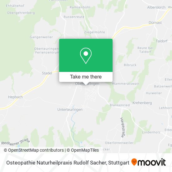 Osteopathie Naturheilpraxis Rudolf Sacher map