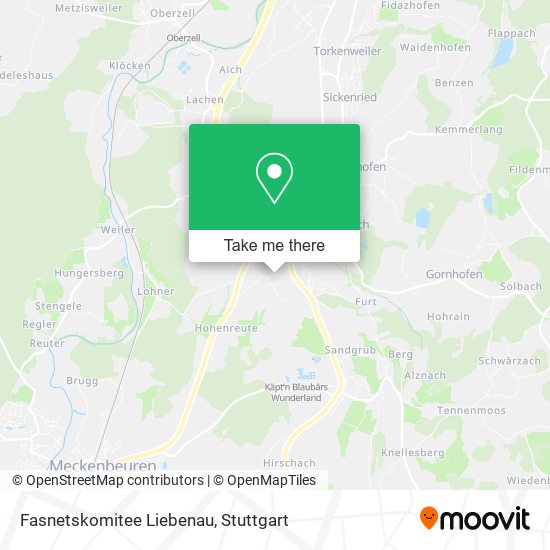 Карта Fasnetskomitee Liebenau