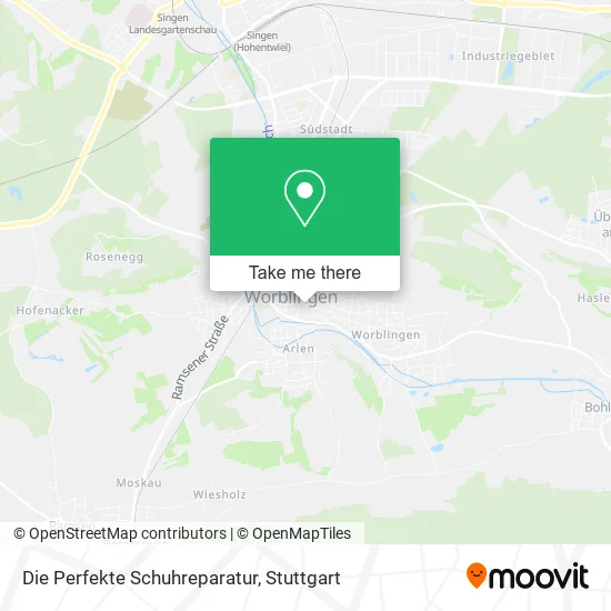 Карта Die Perfekte Schuhreparatur