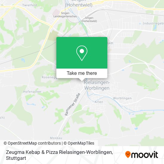 Карта Zeugma Kebap & Pizza Rielasingen-Worblingen