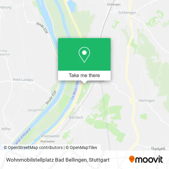 Карта Wohnmobilstellplatz Bad Bellingen