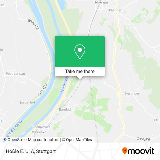 Hößle E. U. A map