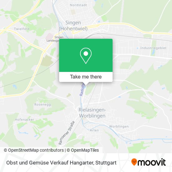 Obst und Gemüse Verkauf Hangarter map