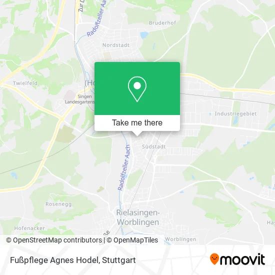 Карта Fußpflege Agnes Hodel