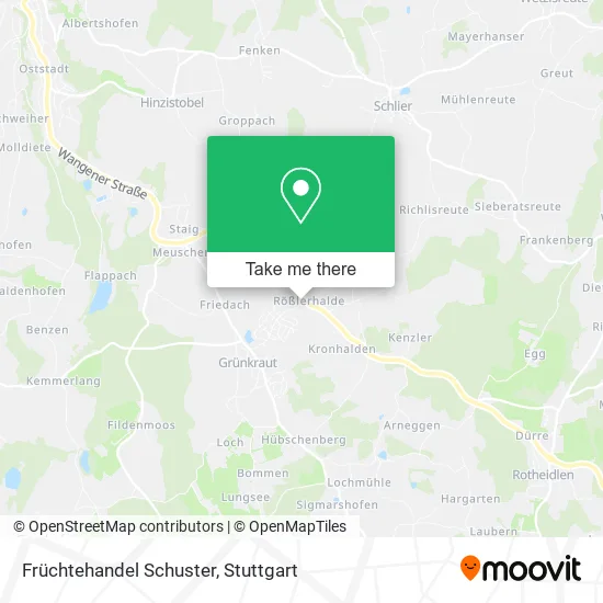 Карта Früchtehandel Schuster