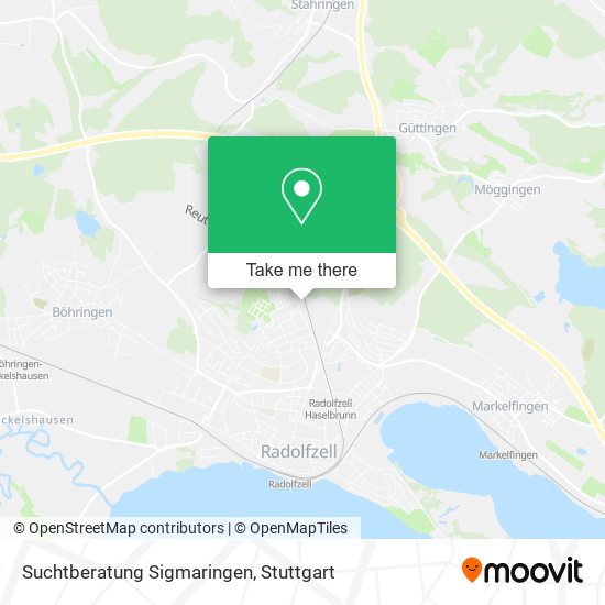 Suchtberatung Sigmaringen map