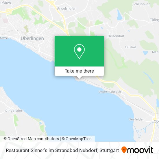 Restaurant Sinner's im Strandbad Nubdorf map