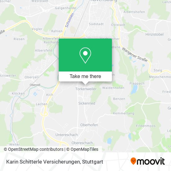 Karin Schitterle Versicherungen map
