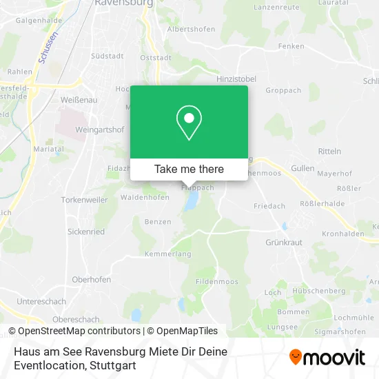Карта Haus am See Ravensburg Miete Dir Deine Eventlocation