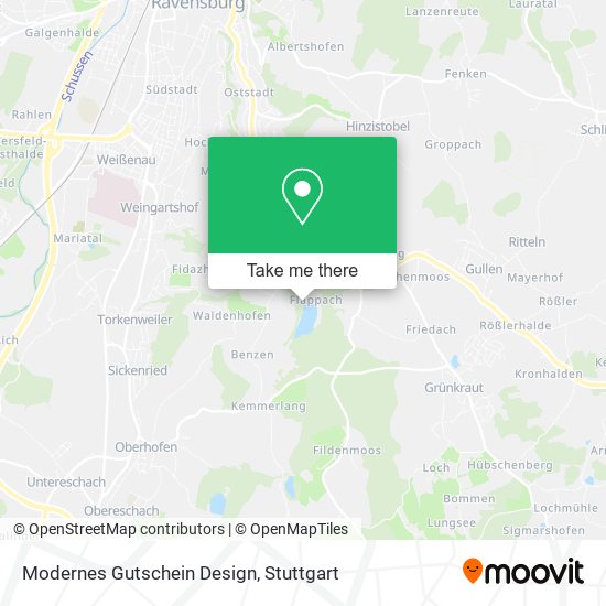 Modernes Gutschein Design map