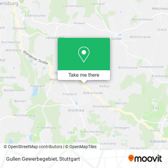 Gullen Gewerbegebiet map