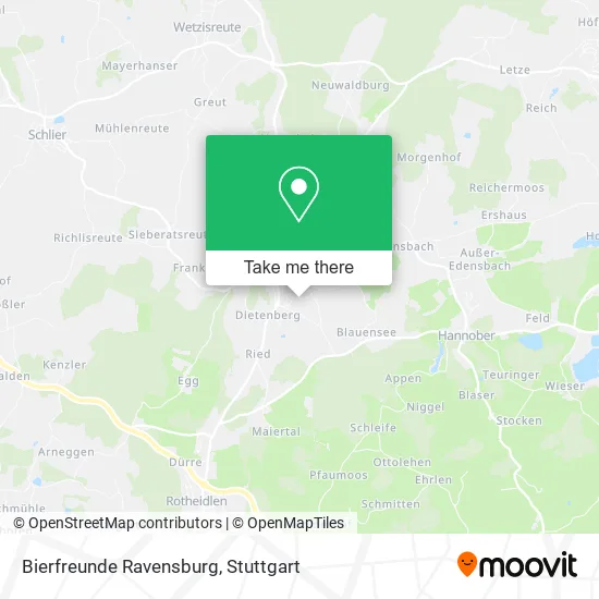 Карта Bierfreunde Ravensburg