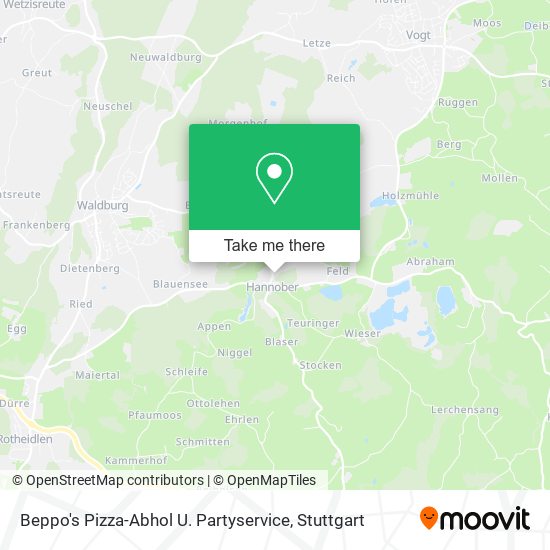 Карта Beppo's Pizza-Abhol U. Partyservice