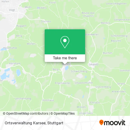 Карта Ortsverwaltung Karsee